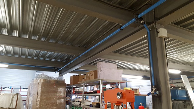 Examples of installation - compressed air piping system