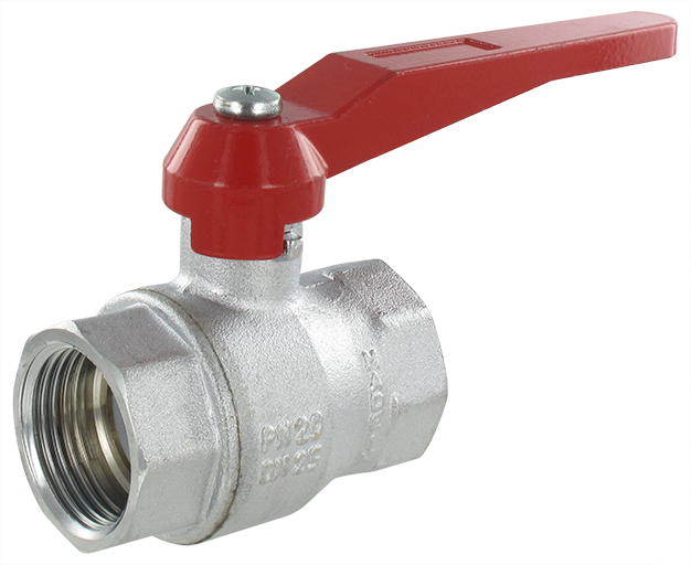 Pneumatic ball valve in nickel plated brass SENGA