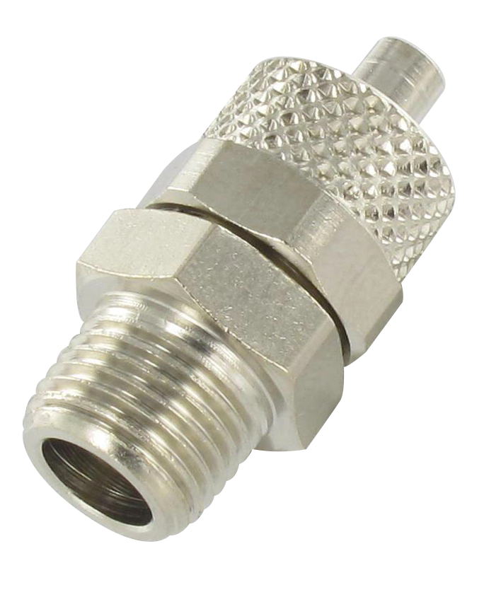 Push-on fittings in nickel plated brass SENGA