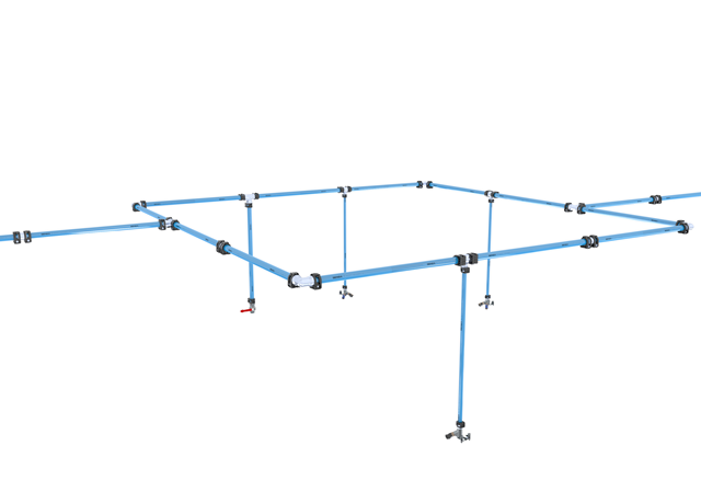 SENfluid : compressed air piping system in aluminium