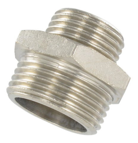 Standard fittings in nickel plated brass for compressed air