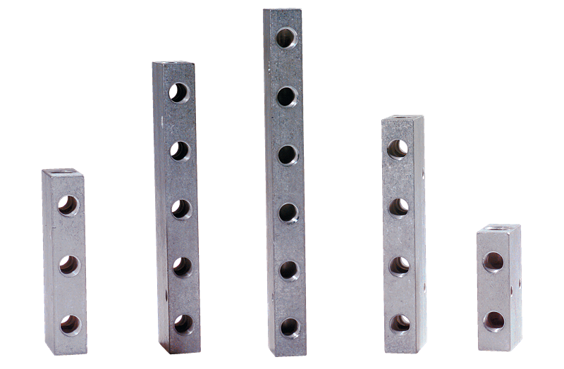 Blocs de raccordement pneumatiques pour air comprimé et fluides industriels