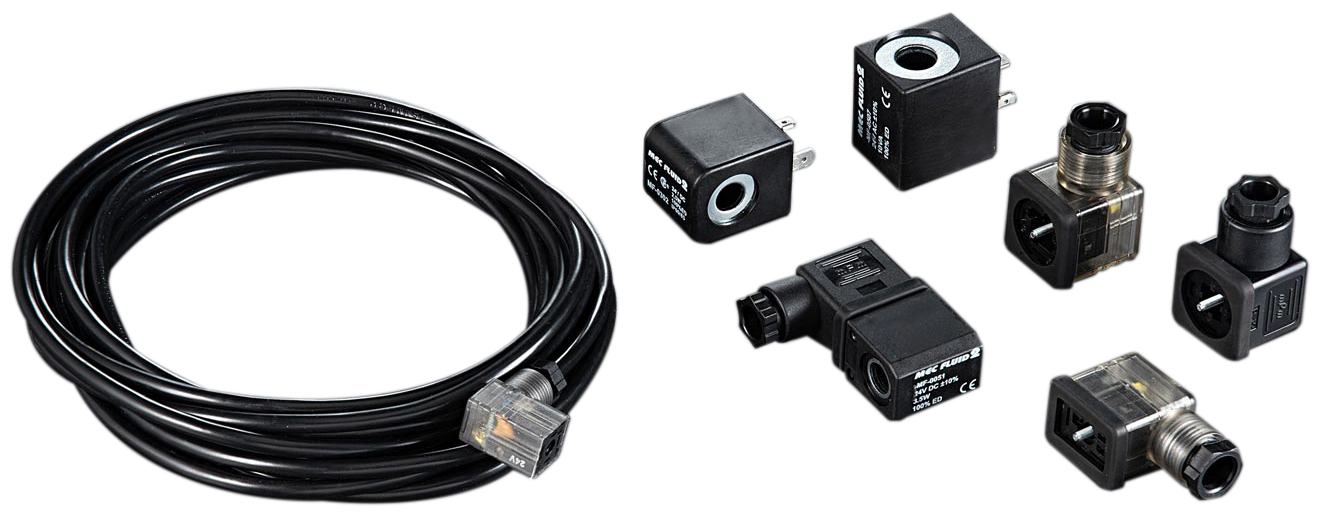 Coils and connectors for pneumatic and solenoid valves SENGA