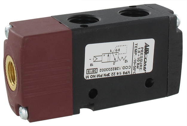 Distributeurs pneumatiques 3/2 NF-NO série 128 (G1/4'' - 1000 Nl/min) - SENGA-AIRCOMP