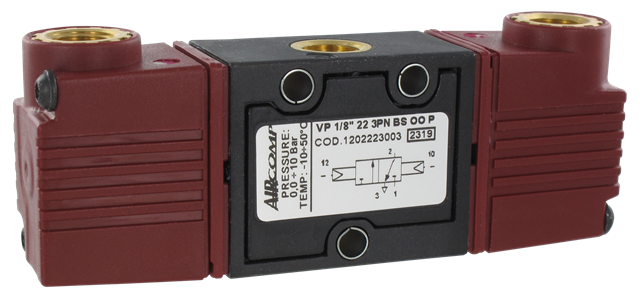 Distributeurs pneumatiques 3/2 bistable série 120 (G1/8'' - 490 Nl/min) - SENGA AIRCOMP