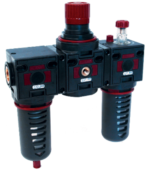 FRL in technopolymer AIRCOMP® series (G1/4 - G1) for compressed air