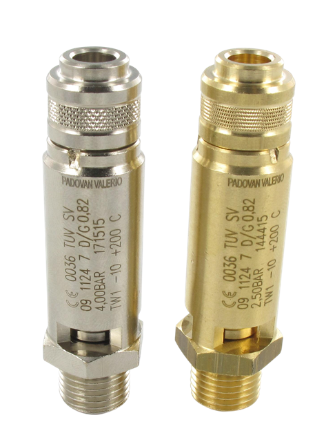  Free-exaust tared valves for compressed air