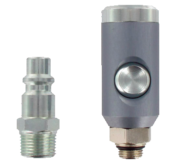 ISO-B DN8 quick-connect pneumatic safety couplings