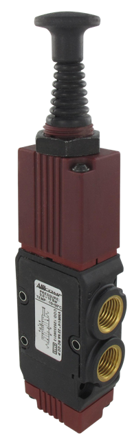 Pneumatic valves with axial lever functions 5/2 - 5/3 - SENGA