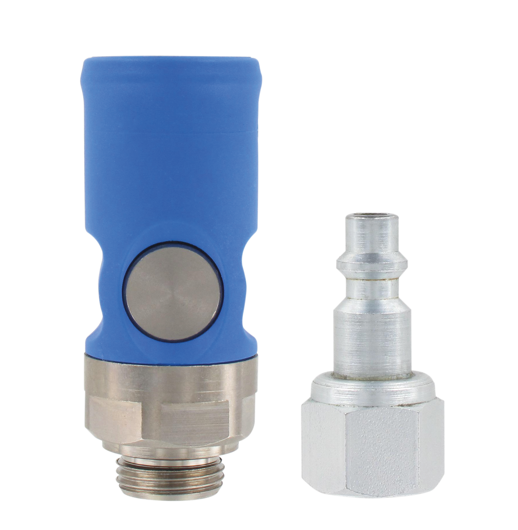 ISO-B DN5,5 quick-connect pneumatic safety couplings in technopolymer resin