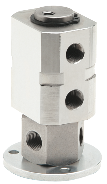 Swivel fittings 2 ways with 2 inlets, 2 or 4 outlets, compact for lubricated compressed air, vacuum and water
