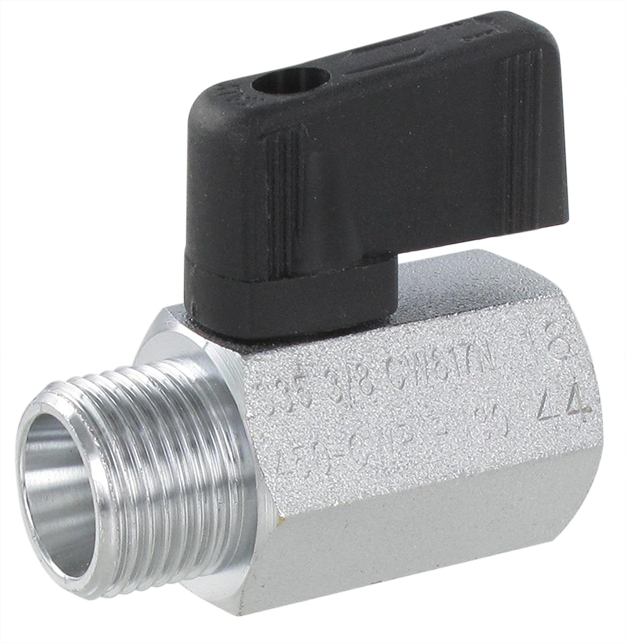 Vannes à boisseau sphérique série mini haute pression pour air comprimé, huile, eau