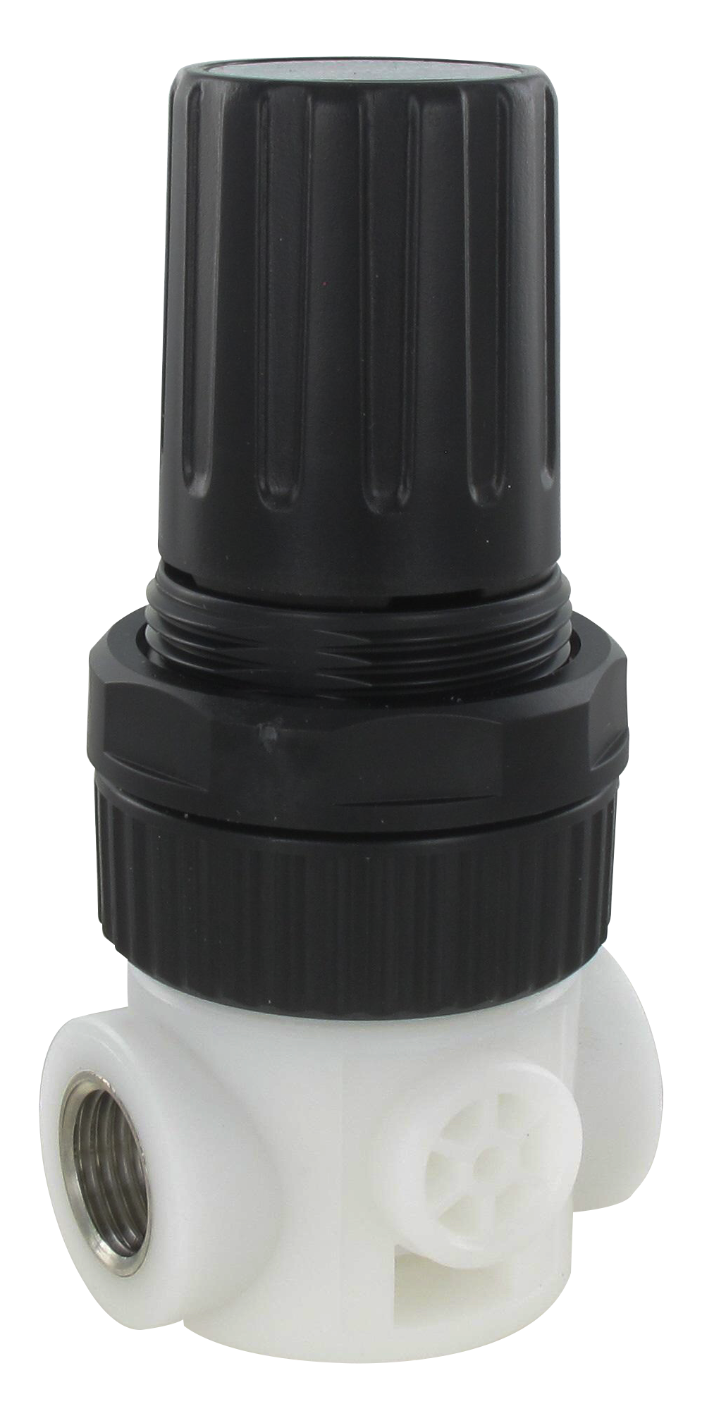 Micro régulateur pression inox sans relieving précision 1/4\" 0-8 bar (eau) FRL technopolymère AIRCOMP® (G1/4''- G1'')