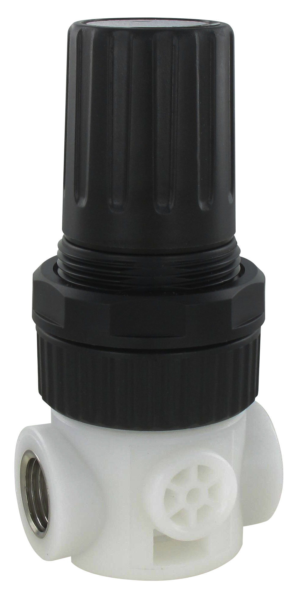 Micro régulateur pression MF039 inox 1/4\" 0-4 bar sans relieving (eau) FRL technopolymère AIRCOMP® (G1/4''- G1'')