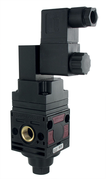 Pneumatically operated solenoid shut-off valve G1/4''