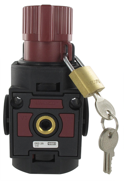 052 - G1/2” encombrement réduit - Série modulaire pour le traitement de l'air comprimé FRL technopolymère AIRCOMP® (G1/4''- G1'')
