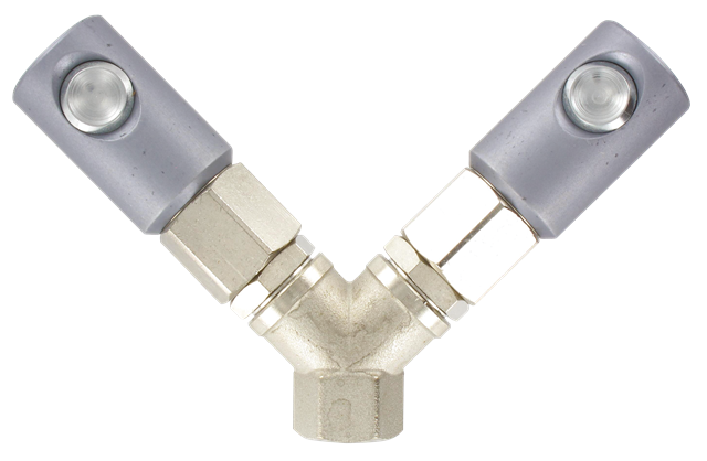 2-way manifolds ISO-C female cylindrical 5.5 mm bore