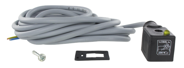 22mm connector with 3M cable + led 230 V