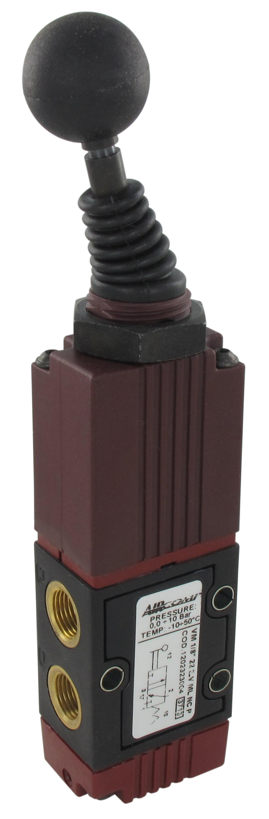 3/2 (G1/8\") axial lever operated pneumatic valves