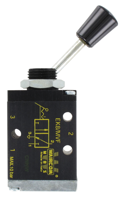 3/2-G1/8 axial lever pneumatic valve with bistable lever Pneumatic components