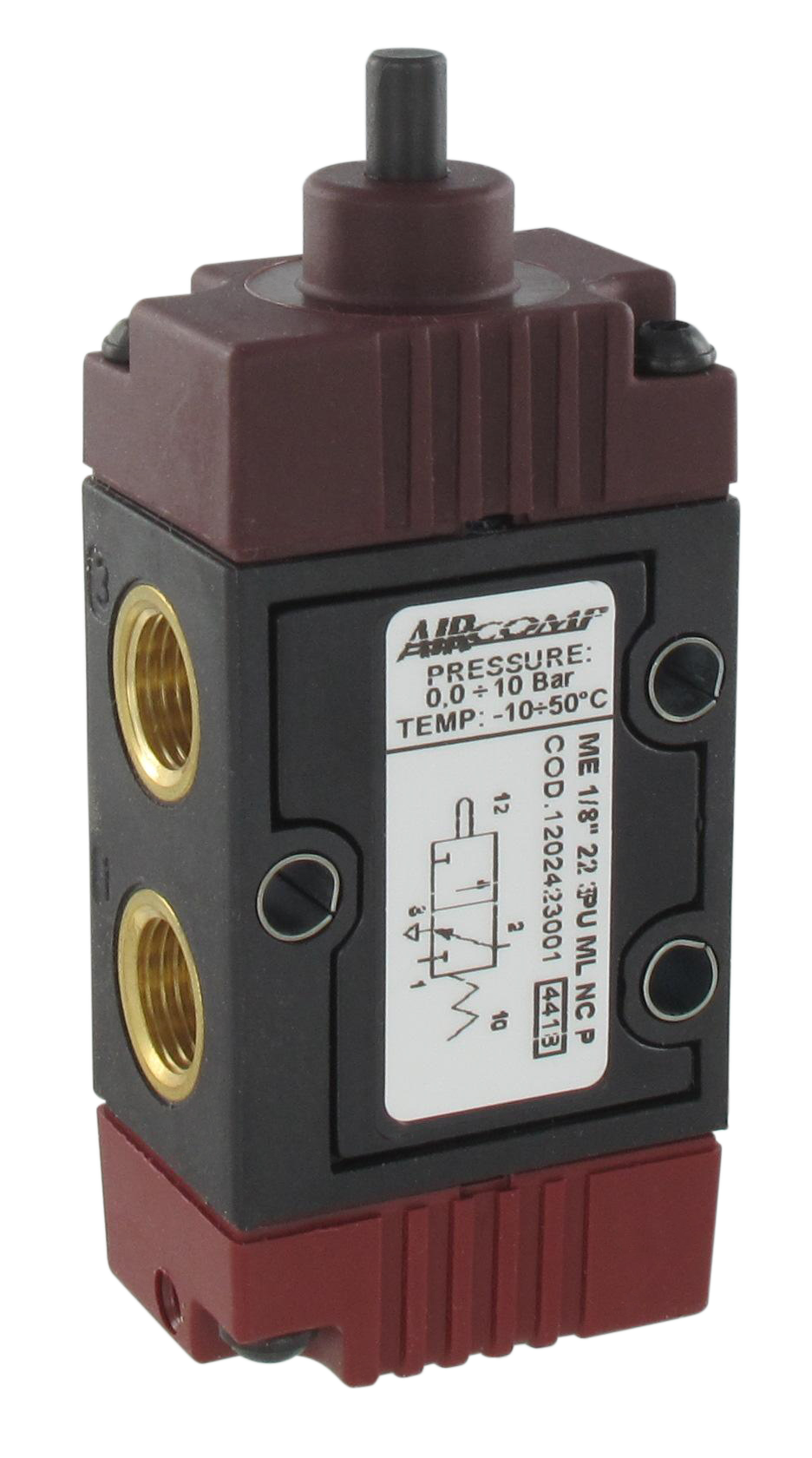3/2-way pushbutton valves NC-NO (G1/8'')