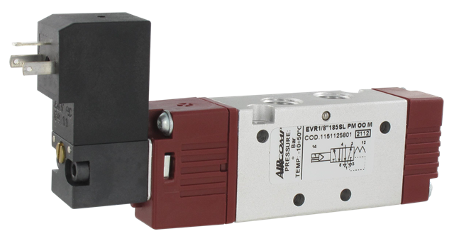 5/2 electro-pneumatically operated valve (G1/8'') monostable 220AC
