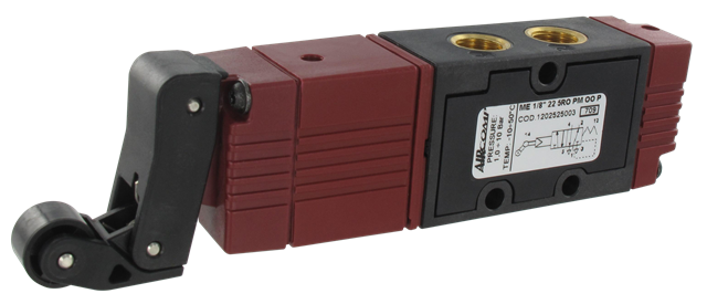 5/2-G1/8 servo-operated pneumatic spool valve mechanically operated one-way roller lever
