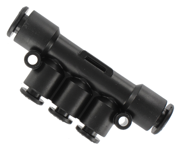 5-way technopolymer push-in connection manifolds