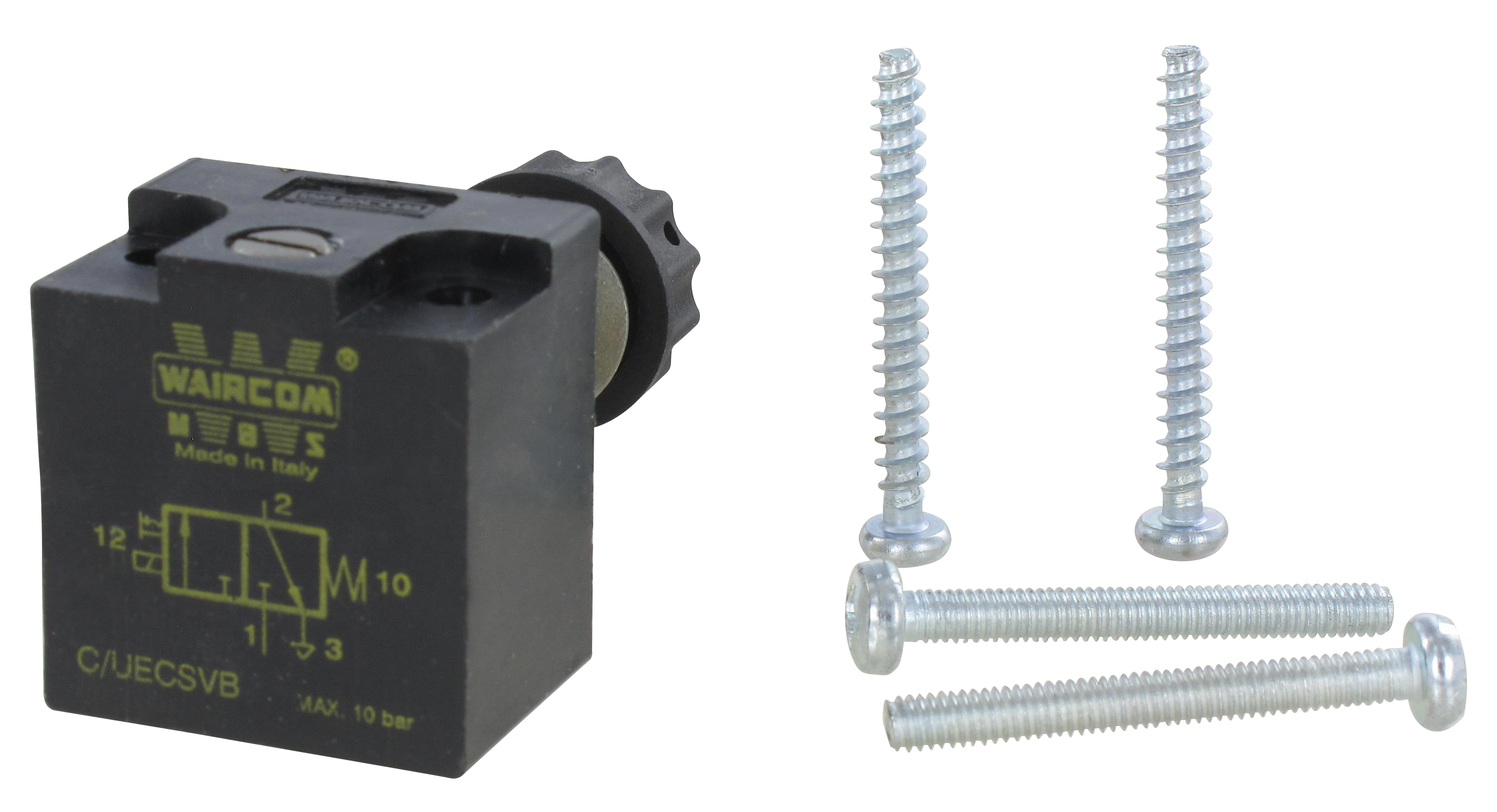 Electro-pilot manual override 3/2NC lockable