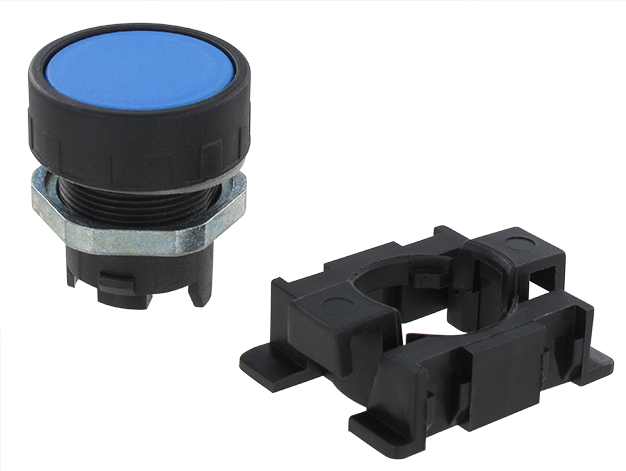 Commande à panneau pneu. séries 100/120/125/127 bouton pouss. protégé RT 010 Composants pneumatiques