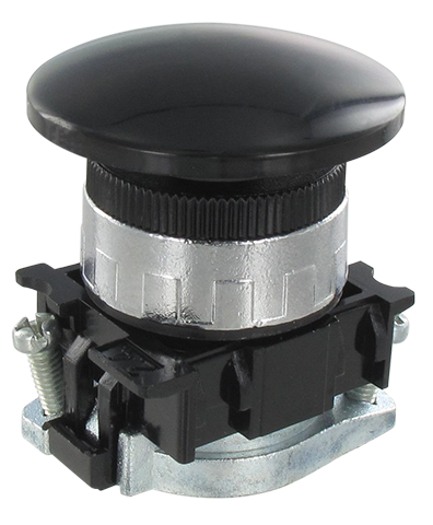 Commande à panneau séries 100/120 bouton oscillant pneumatique Ø40 RM 055 N noir Composants pneumatiques