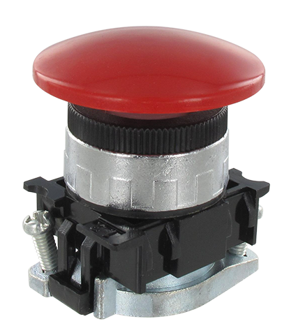 Commande panneau séries 100/120 bouton oscillant pneumatique Ø40 RM 055 R rouge Composants pneumatiques