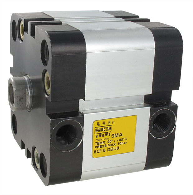 Compact double acting non-magnetic pneumatic cylinders female rod