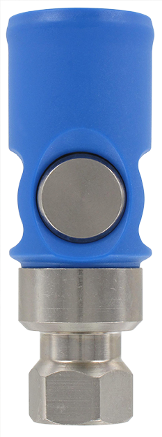 Coupleur pneumatique sécurité plastique ISO-B femelle 1/4\" DN8 mm Coupleurs/Raccords rapides pneumatiques de sécurité profil ISO-B DN8