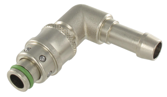 Coupleurs moules injection plast. corps coudé 90° pour tuyau