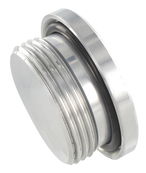 Cylindrical BSP aluminium plugs with mounted NBR seal Piping system for compressed air in aluminium - SENfluid