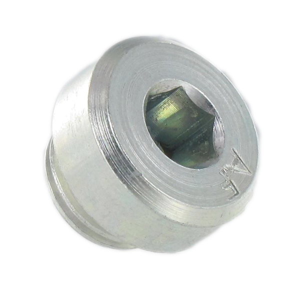 Cylindrical male plugs in galvanised steel