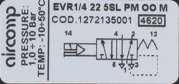 Distributeur à commande électro-pneumatique 5/2-G1/4 pneu-méc.monostable Composants pneumatiques