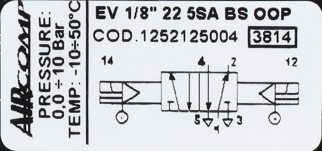Distributeur à commande électro-pneumatique asservie 5/2-G1/8 bistable Composants pneumatiques