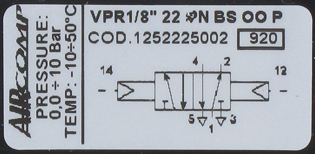 Distributeur à commande pneumatique 5/2-G1/8 bistable Composants pneumatiques