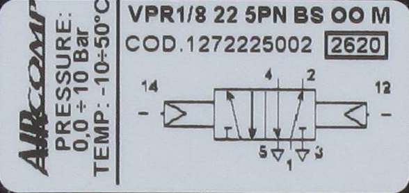 Distributeur à commande pneumatique 5/2-G1/8 bistable Composants pneumatiques