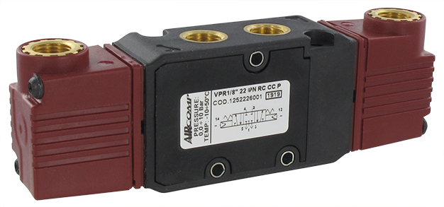Distributeur à commande pneumatique 5/3-G1/8 retour centre fermé Composants pneumatiques