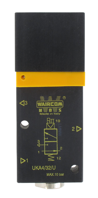Distributeur électro-pneumatique 3/2 NO monostable 1/4\" Composants pneumatiques
