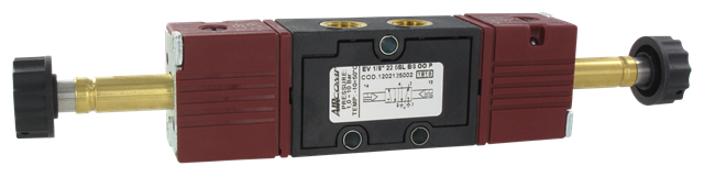 Distributeur électro-pneumatique 1/8\" 22 mm 5/2 bistable