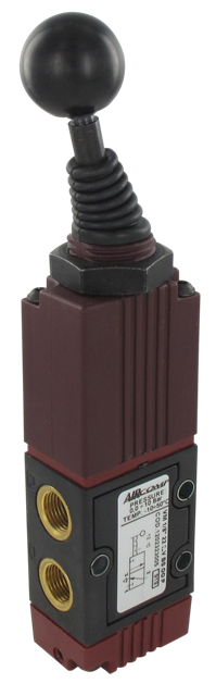 Distributeur pneumatique à commande manuelle 1/8\" 22mm 3/2 levier axial bistable