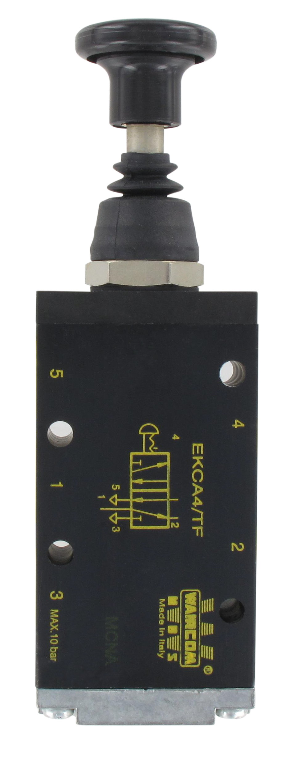 Distributeurs pneumatiques à bouton \"pousser-tirer\" métallique 5/2 bistable (G1/4'')