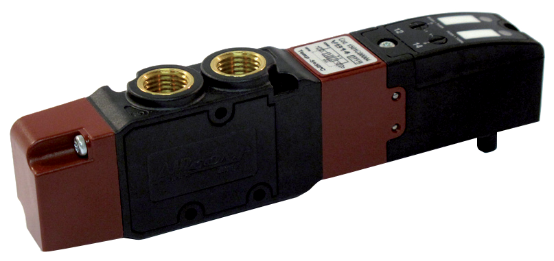 Electro-distributeur pneumatique 5/2 bistable 1/4\" pour batterie série SIM 150