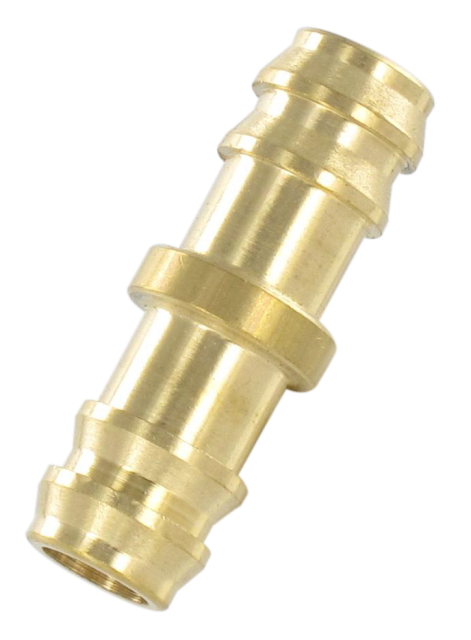 Double hose connection fittings
