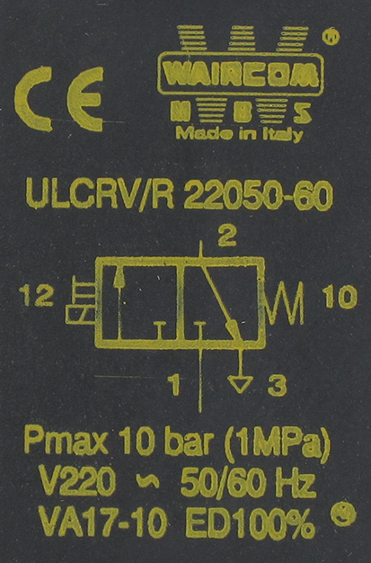 Electro-distributeur pneumatique 3/2 NF monostable 220VAC 1/8\" cde man. bistable Composants pneumatiques