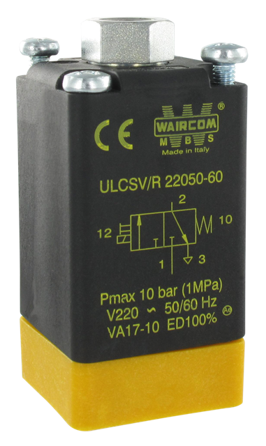 Electro-distributeur pneumatique 3/2 NF monostable 220VAC cde manuelle bistable Composants pneumatiques